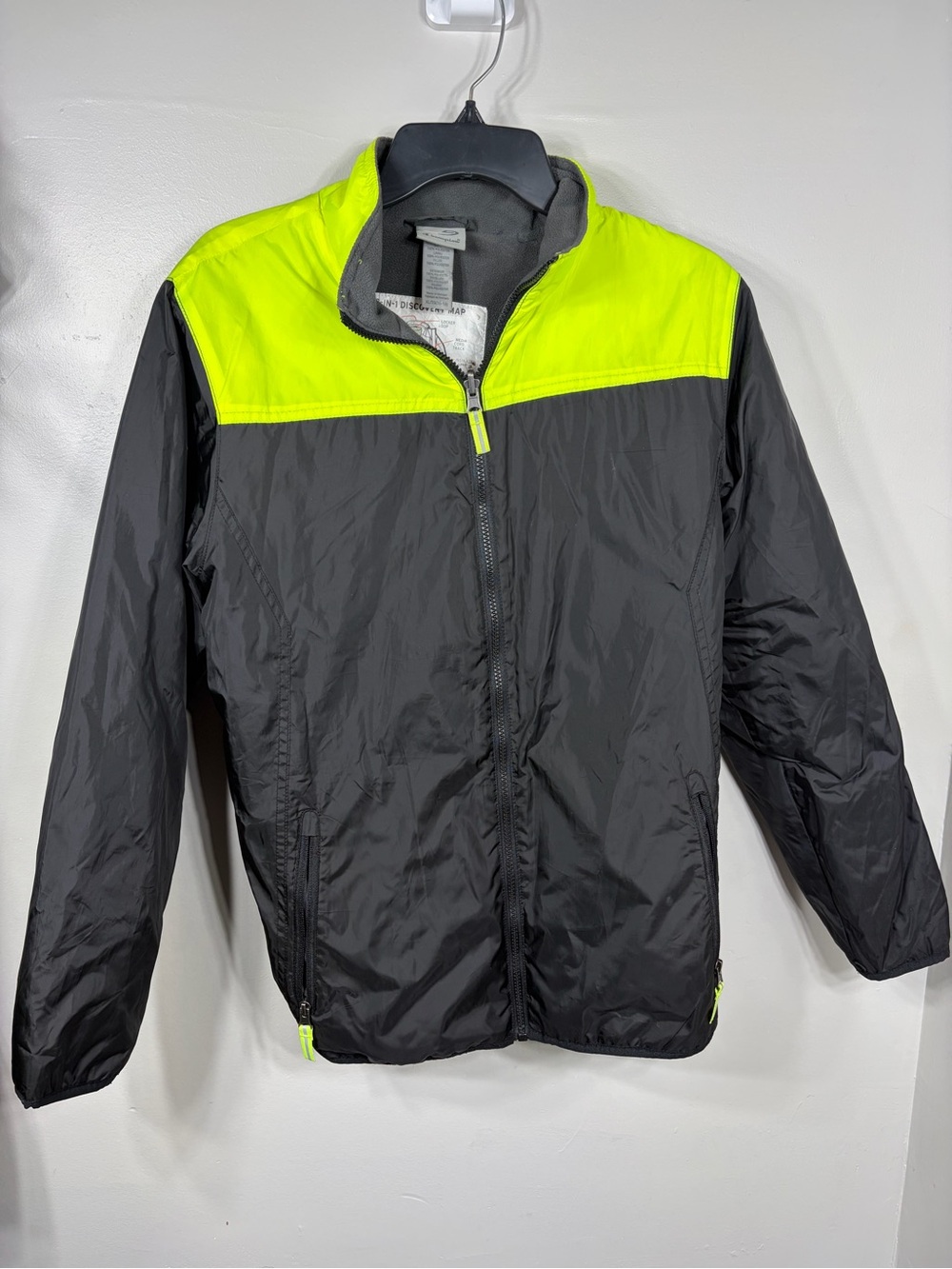 Champion‎ 3 In 1 Discovery Map Jacket Youth XL 16-18 Black Neon Insulated